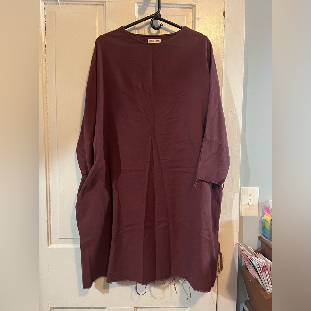 NWOT Black Crane Distressed Dress